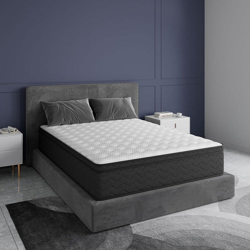 10 Inch Hybrid Queen Mattress with Memory Foam Support-1