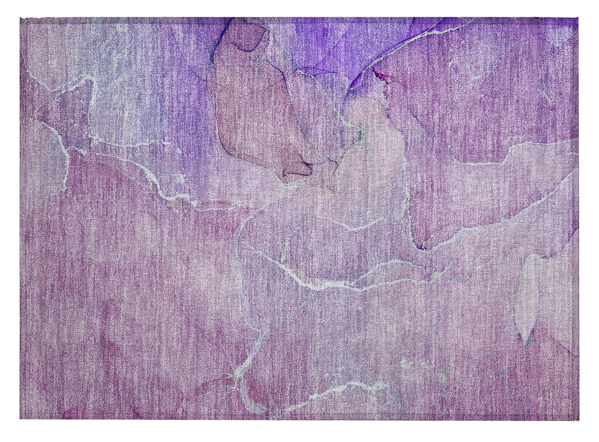 2' X 3' Purple Abstract Washable Non Skid Indoor Outdoor Area Rug-1