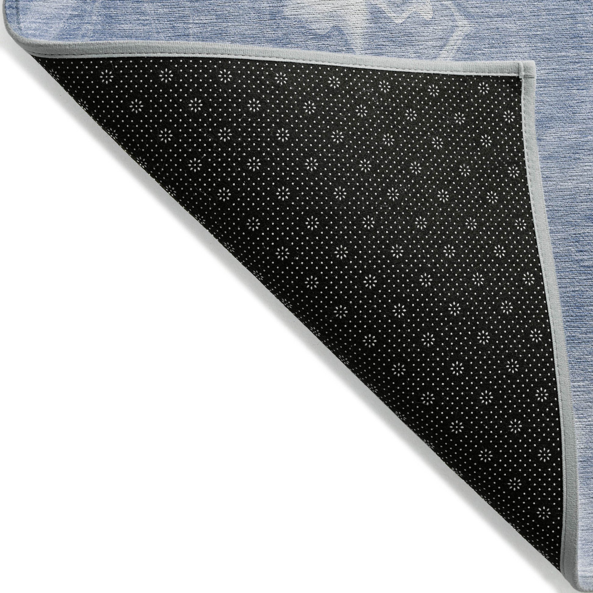 8' X 10' Blue And Sky Blue Abstract Washable Indoor Outdoor Area Rug-3