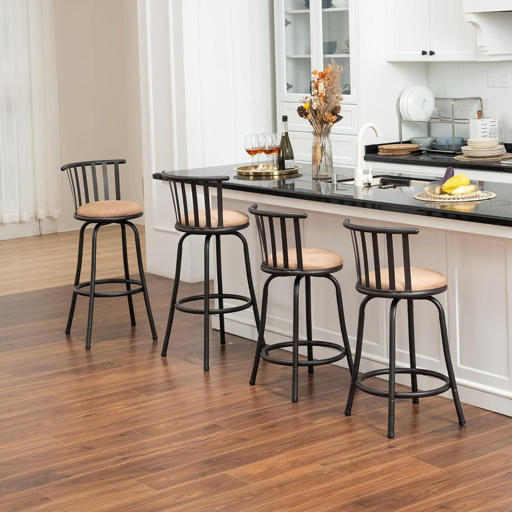 Adjustable Country Style Barstools Set of Four-3