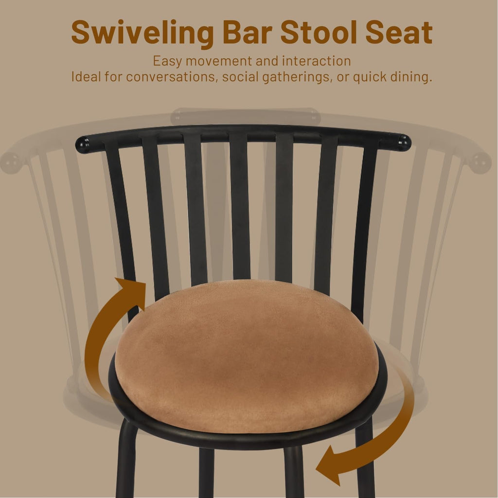 Adjustable Country Style Barstools Set of Four-4