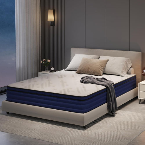 10 Inch Queen Mattress with Memory Foam and Springs-0