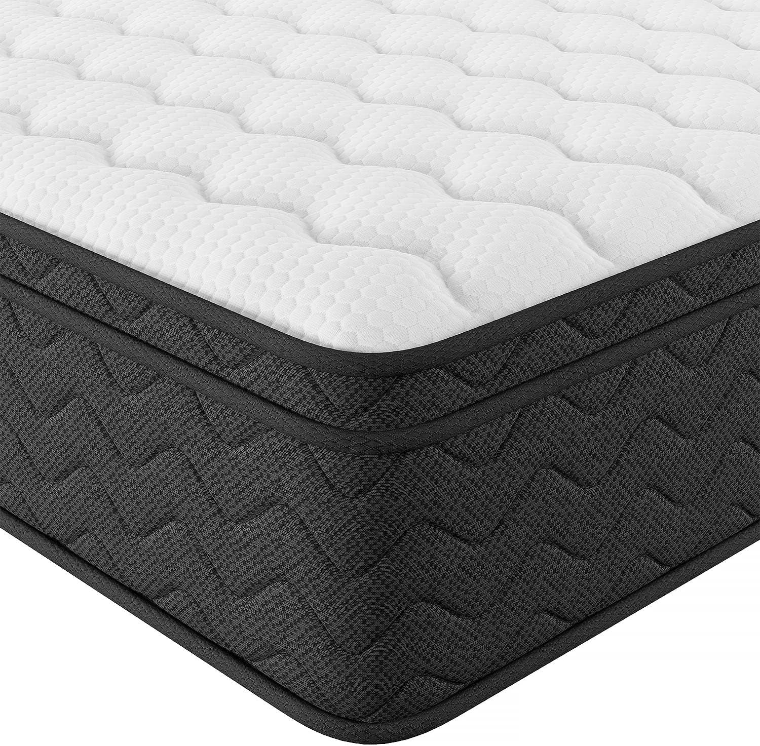 10 Inch Hybrid Queen Mattress with Memory Foam Support-0