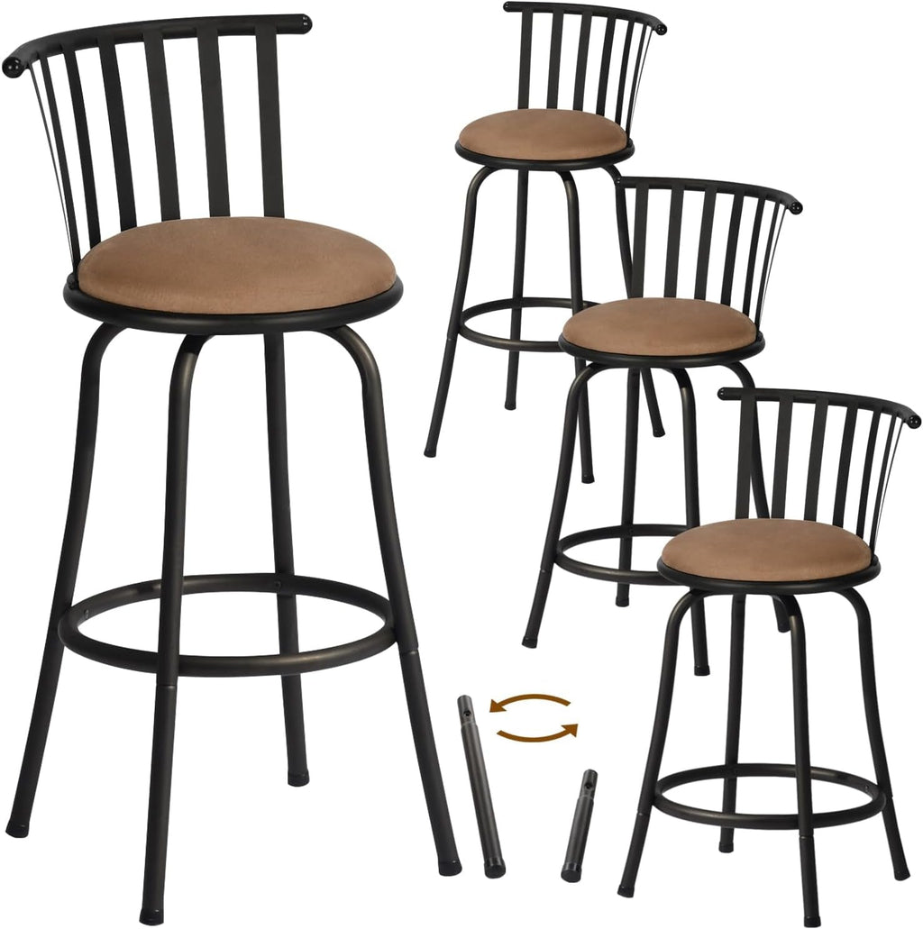Adjustable Country Style Barstools Set of Four-0